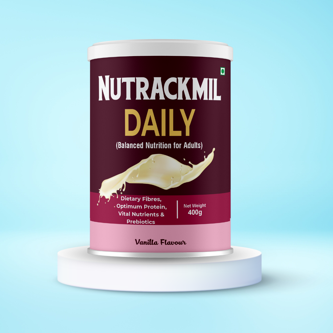 3. Nutrackmil Daily – Balanced Nutrition for Adults (Vanilla Flavour)
